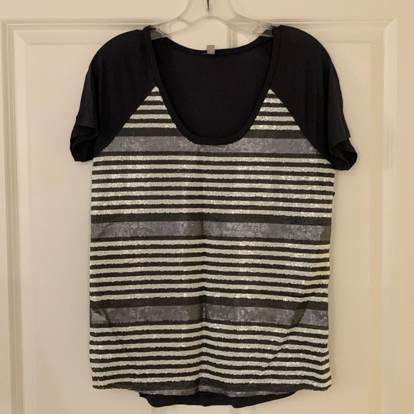 Halogen Tops - New with tags Halogen sequined t-shirt